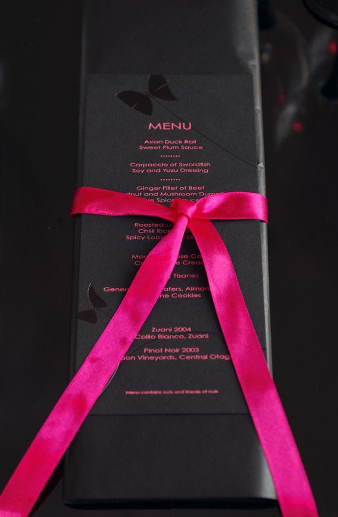 Menu design, Ernst & Young